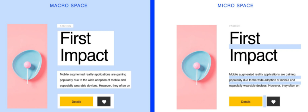 website ux design white space 